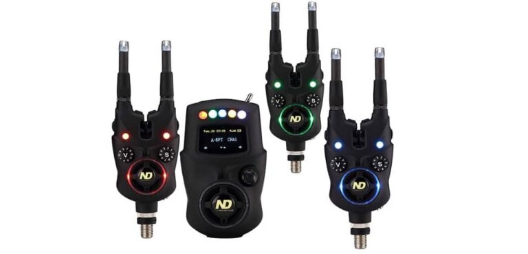 Lot De 4 Détecteurs De Touche LED Pour Pêche à La Carpe - 4 Couleurs Différentes - Clip Réglable Pour Ligne